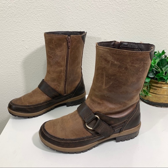 Merrell Shoes - MERRELL Emery Buckle Boot Distressed Leather